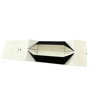 Custom Magnetic Closure Flap Lid Folding Boxes with Recyclable Cardboard High-End Design UV Coating Collapsible Rigid Structure