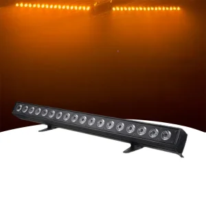 Very Lite18X18W LED Aluminum Washer Light High CRI90 IP65 Waterproof RGBW 4in1DMX 512 Control Strobe Effect Wall Washers