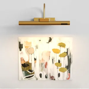 Battery Operated Picture Light with Touch Remote Control, Dimmable LED Art Light