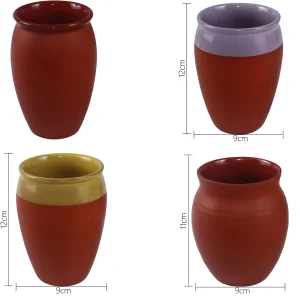 ODM 12oz 14oz 16oz Drinkware Clay Mugs Cups Coffee Wine Juice Cups Without Handles Earthenware Pot Terracotta Mugs