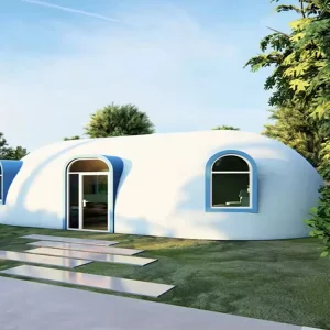Prefab Dome House Outdoor Bowl-shape EPS Waterproof Dome Cabin Hotel The Fire Rating B1 Level Modular Resort Geodesic Dome House
