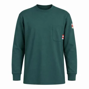 Sudadera de cuello redondo resistente a las llamas Nfpa 2112 ropa antistática para trabajadores de arco eléctrico