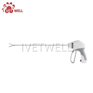 Straight Jaw Pistol Vessel Sealer and Divider for Animal Surgery