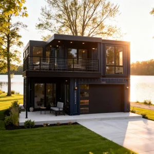 High Quality Luxury 1 &amp; 2 Story Prefab Container House Maison Prfabrique Shipping Container Tiny Home