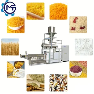 200-500kg/H Equipos de procesamiento de arroz de grano mixto de bajo índice glucémico de konjac