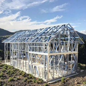 High Quality G550 Light Steel Frame House Kits Prefab House Metal Frame Fast Assembly Frames Purlin House Buildings 2 Bedrooms