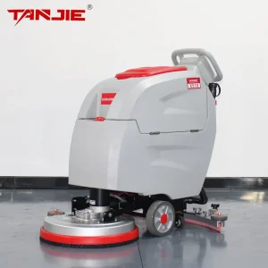Auto Scrubber Machine Hotel Restaurant Hospital Supermarket Indoor Clean Hand Push Electric Floor Scrubber