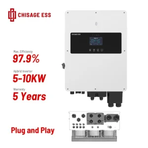 China Solar Renewable Energy 3kw 5kw 6kw 8kw 10kw Pure Sine Wave Home Energy System Interated DC to AC Single Phase Inverter Hybrid Solar Power Inverter