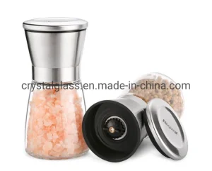 وعاء زجاجي لطحن الفلفل الحار والأعشاب واهتزاز التوابل 150ml