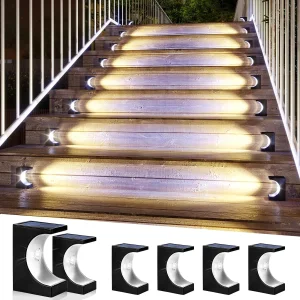 Porch Decor Waterproof IP65 Solar Powered Step Lighting for Deck