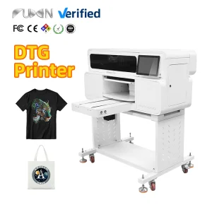 Fuxin DTG Printer Industrial Multifunctional A3 Printer 48*47cm Direct to Garment DTG Printer I3200