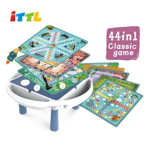 ITTL Top Seller Toys 44 in 1 Kids Montessori Toys Chess Table Set Multi Functional Educational Chess Games
