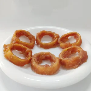 Chicken Wrapped Cod Ring Dried Puppy Dog Snacks Treat Pet Food