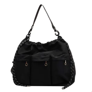 New Trendy Nylon Handbag Korean Large Capacity