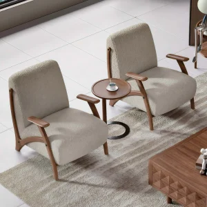 Eco-Friendly Minimalist Wood Lounge Chair