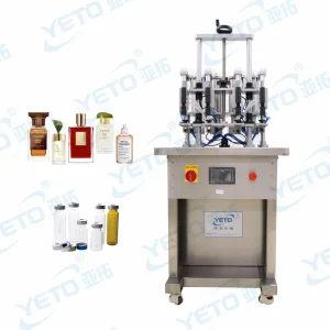 Yeto 4-Head Rellenador Automático de Botellas de Aceite Esencial Líquido Máquina de Relleno de Perfume Fragancia