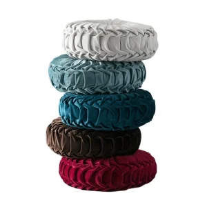Velvet Round Seat Cushion