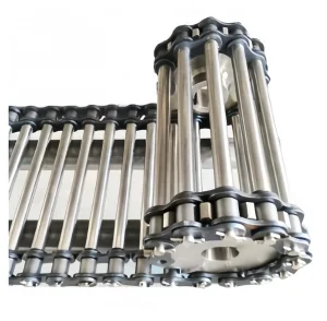 Stainless Steel Chain Rod Type Mesh Belt Rod Straight Wire Mesh Conveyor Belt for Food Industry