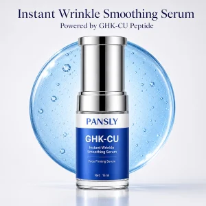 OEM Wholesale GHK-Cu Blue Copper Peptide Face Serum Instant Wrinkle Smoothing Firming Essence Facial Serum