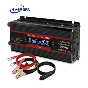 UK Sockets Continuous Power Peak Power 800W 1000W 1600W 2000W 12V to 220V Modified Sine Wave Inverter