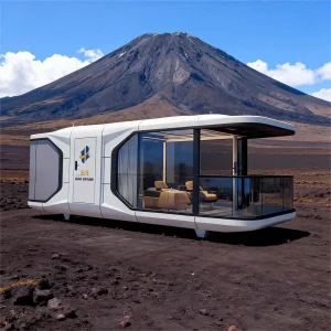 Stylish Luxury Expandable PVC Prefab Capsule House for Customizable Modern Relief
