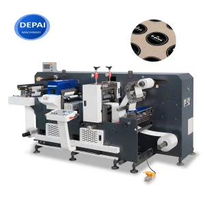 Narrow Web 350mm Multi Function Semi Rotary Intermittent Flexo Label Printing Machine