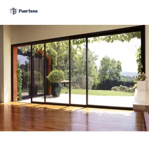 Exterior Aluminum Balcony Luxury Aluminium Multi Sliding Stacking Patio Door