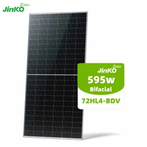 Jinko Solar 590W Solar Panel Grade a for Solar System Tier 1 Brand 580W 585W 590W 595W 600W Bifacial Solar Panel Good Price in Stock