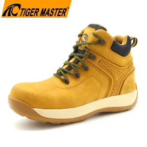Zapatos de seguridad de cuero nubuck