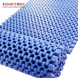 Hongsbelt HS-500b-HD Modular Plastic Conveyor Belt Replacement Series 2400 Radius Flush Grid