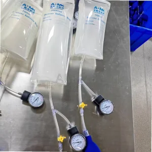 Bolsa de presión de infusión de emergencia portátil compatible con juegos de infusión intravenosa