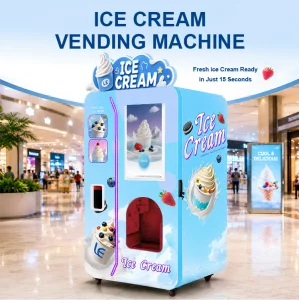 Easy Using Multiple Flavor Ice Cream Vending Best Taste Machine Fully Automatic 24H