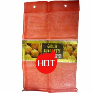 Custom Packaging Cabbage Garlic Orange Potato Vegetable Fruit Firewood Seafood Plastic Packing Drawstring PP Tubular Leno Net Mesh Bag