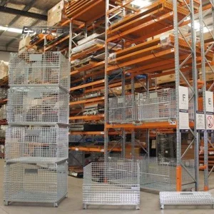 Galvanized Wire Mesh Folding Steel Crates