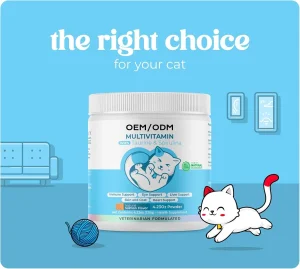 OEM Multivitamin Powder Supports Eyes &amp; Liver Health Immune Supplement for Dogs &amp; Cats