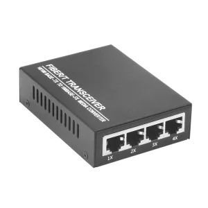 10/100M Single Mode Single Fiber 1 Fiber Port 4 RJ45 Port Fiber Optical to RJ45 Media Converter