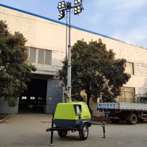 Emergency Light Diesel Generators Mobile Lighting Mast 5m 7m 9m LED Light Tower for Sale