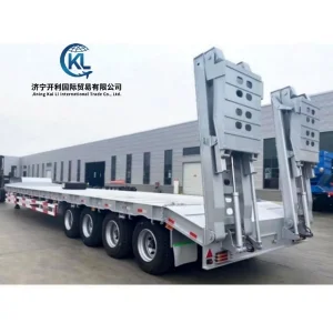 30ton Capacity Low Loader Double Welded I-Beam Chassis Lowbed Semi Trailer Tri-Axle Drop Deck Widener for Sale in Au