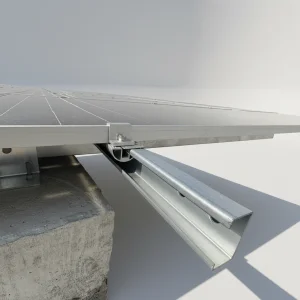 Ground Mount Solar Racking System Hot-Dip Galvanized Steel Structure