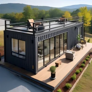 40ft Prefabricated Shipping Container Hotel Modular Homes
