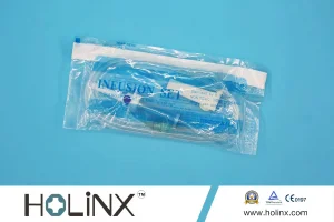 Juego de infusión IV desechable con regulador de flujo de precisión con micro regulador