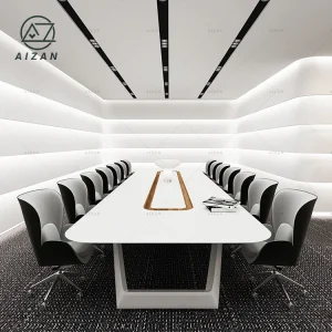 Luxury White Conference Table