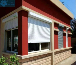 Hurricane Resistant Automatic Aluminum Roller Shutter Window with Louver