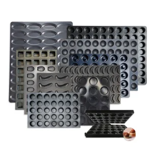 ODM&OEM Durable Heavy Duty Aluminized Steel Non Stick 24-Cup Round Cupcake Muffin Baking Tray Industrial Oven Tray