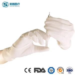 Luvas Cirúrgicas de Alta Qualidade Sunton China Fornecedores de Luvas Cirúrgicas Resistentes ao Uso OEM Personalizadas Luvas Cirúrgicas Estéreis de Grau Médico Tamanhos M L S XL