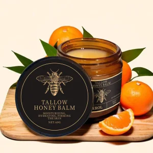 High Quality OEM Honey Beef Tallow Balm Moisturizer Natural Honey Tallow Night Cream For Smooth Skin Custom Logo Hotsale