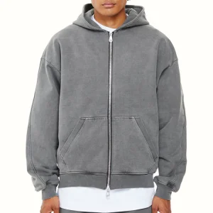 Men's Double Zip-up Hoodie