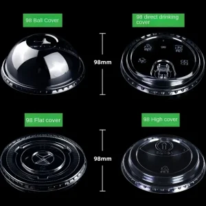 Wholesale Dome lids vs Flat lids for PET cups Manufacturer, Exporter