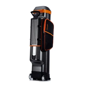 Durable Hard Side Golf Club Travel Case with 6 Dividers PC+ABS Rolling Golf Luggage Airline Approved Telescopic Golf Bag