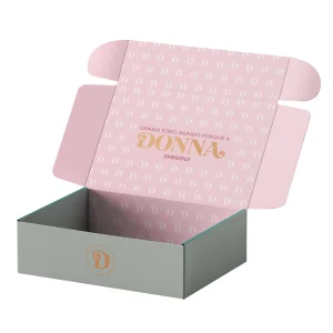 Caja de embalaje de papel corrugado rectangular para envío de zapatos impresos con logotipo reciclable personalizado